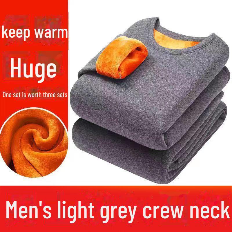 Golden Velvet Thermal Underwear for Men & Women: Thickened, Single Layer, Cold-Proof Autumn Suit for Adults & Couples