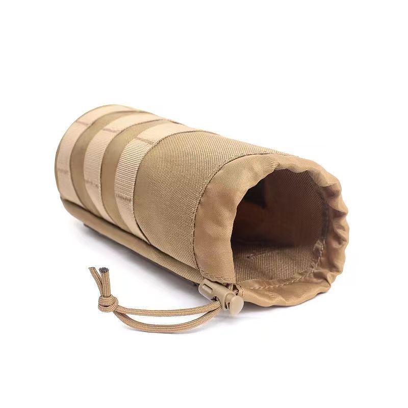 Tactical Outdoor Molle Water Bottle Pouch: Wear-Resistant, Insulated Sleeve & Handheld Waist Bag