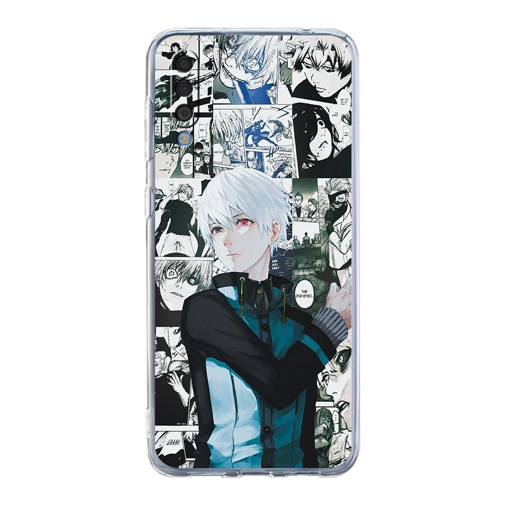 Anime Tokyo Ghoul Pouzdro na telefon Pro Samsung Galaxy A12 A50 A70 A20 A30 A40 A20E A10 A10S A20S A02S A22 A32 A52S A72 5G Průhledný kryt