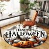 Halloween Spooky Gnomes & Pumpkins DecorationsRound Non-Slip Chair Mat Chair Carpet for Office Rugs for Office Decor Gift For Valentine's Day Mother's