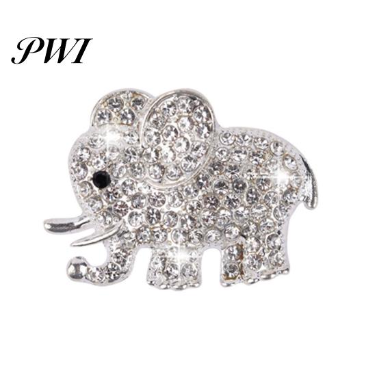 No Glue Required Air Vent Clip Car Freshener Luxury Rhinestone Alloy Elephant Auto Outlet Decoration Aromatherapy Diffuser Interior Accessories серебряный