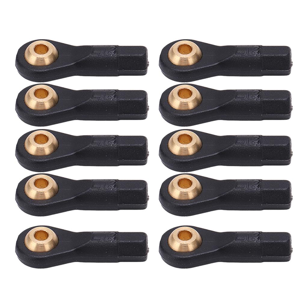 10Pcs RC Tie Rod Ball Head Durable Plastic Light Weight Wear Resistant Accurate Size M2 Tie Rod End Ball Joint