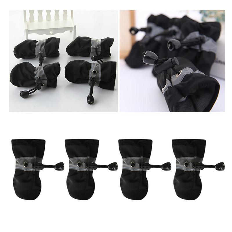 4Pcs Pet Boots for Dogs Waterproof Anti-Slip Dog Shoes Outdoor Sports Running Hiking Winter Snow Sand Protection Comfortable