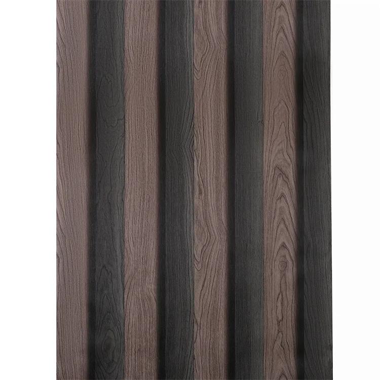 3D Retro Imitation Grille Wood Grain Wallpaper Living Room Background Wall Restaurant PVC Personalized Wallpaper
