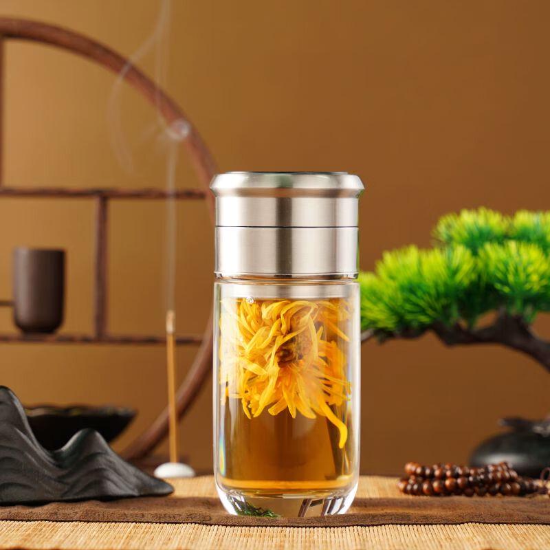 

Natural Crystal Tea Infuser Cup Crescent Lid