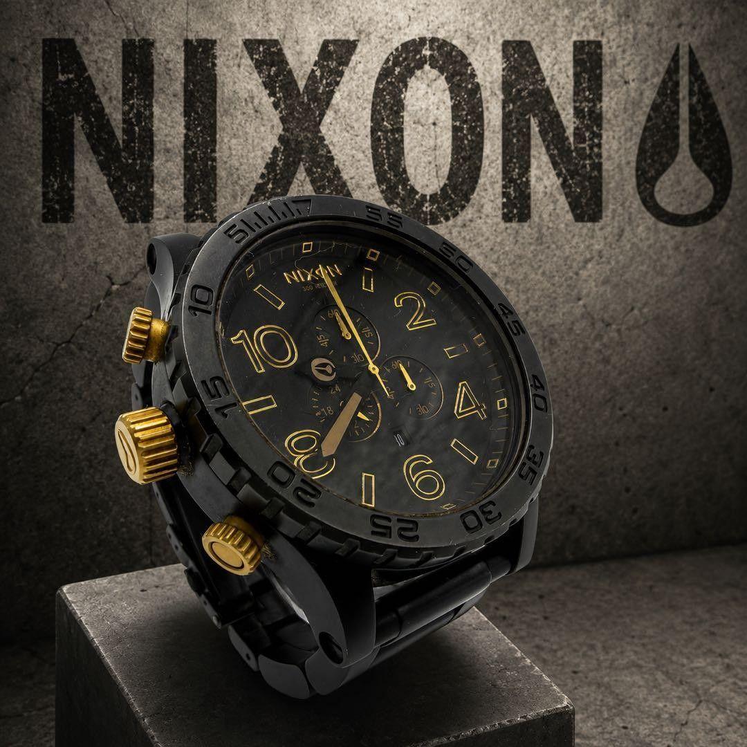 Used Operation item Nixon 51-30 CHRONO chronograph NIXON chronograph black wristwatch