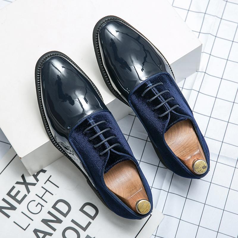Foreign trade large size men's formal wear business leather shoes trendy men's single shoes low-top British pointed head now leathershoes