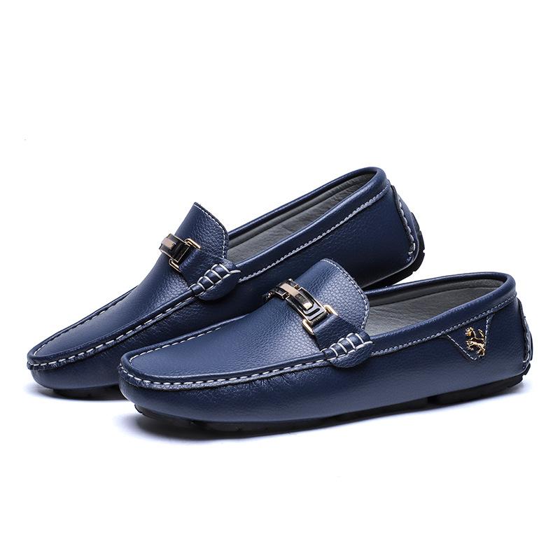 Men's Casual Loafers Flats Driving Shoes Slip-on Boat PU Shoes