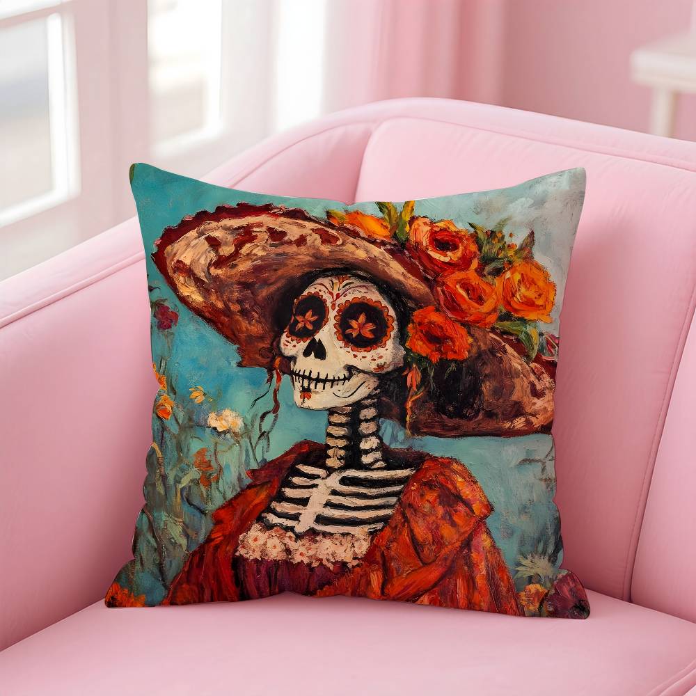 Anime Tag der Toten Kissenbezug Komfort Sofa Bett Seidig Elegant Verdeckter Reißverschluss Benutzerdefinierte Dekorative Kissenhülle