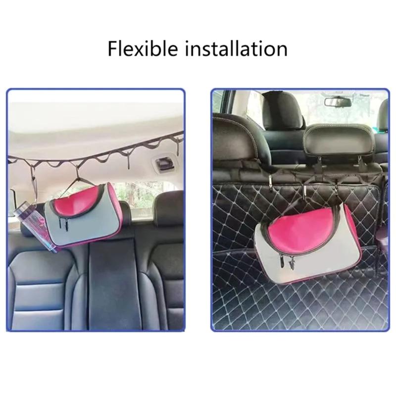 Samochodowa linka do suszenia ubrań, sznur na pranie, 8 pozycji, na zewnątrz, w podróży, linka na ubrania montowana do pojazdu