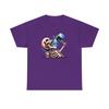 T-SHIRT GRAFICA COLORATA SCHELETRO ASSETATO Maglietta Pesante in Cotone Unisex