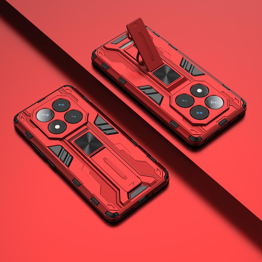 For Xiaomi Redmi Note 14 Pro 5G/Poco X7 5G Case PC + TPU Shockproof Phone Cover with Kickstand