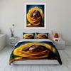 Dachshund sleeping among flowers Print Bedding Set 1 Duvet Cover 2 Pillowcases for Adult and Children Luxury Gift Full Size