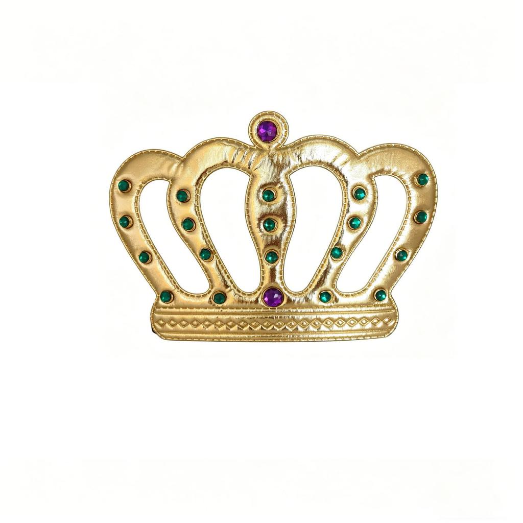 Royal Gold Crown Headdress for Kids' Costume Party