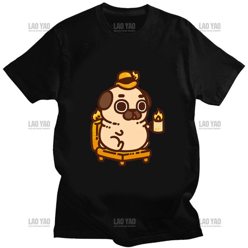 Men Casual T Shirt This Is Fine Meme TShirt for Men Crew Neck Fashion Tops Kawaii Dog Graphic Tees Oversized T Shirt Shirts