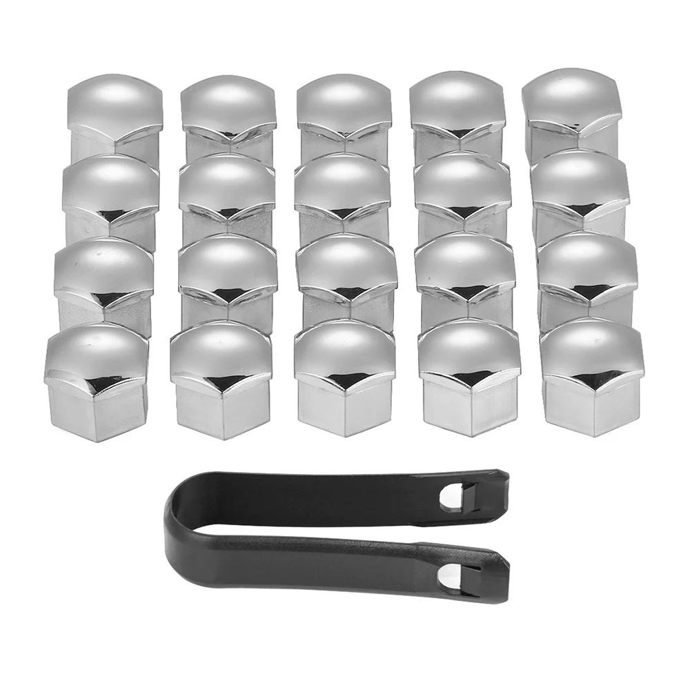 17mm 20Pcs/lot Wheel Lug Bolt Center Nut Covers Caps 321601173A for Skoda Octavia A5 A7 1 Rapid Fabia Yeti Superb Accessories