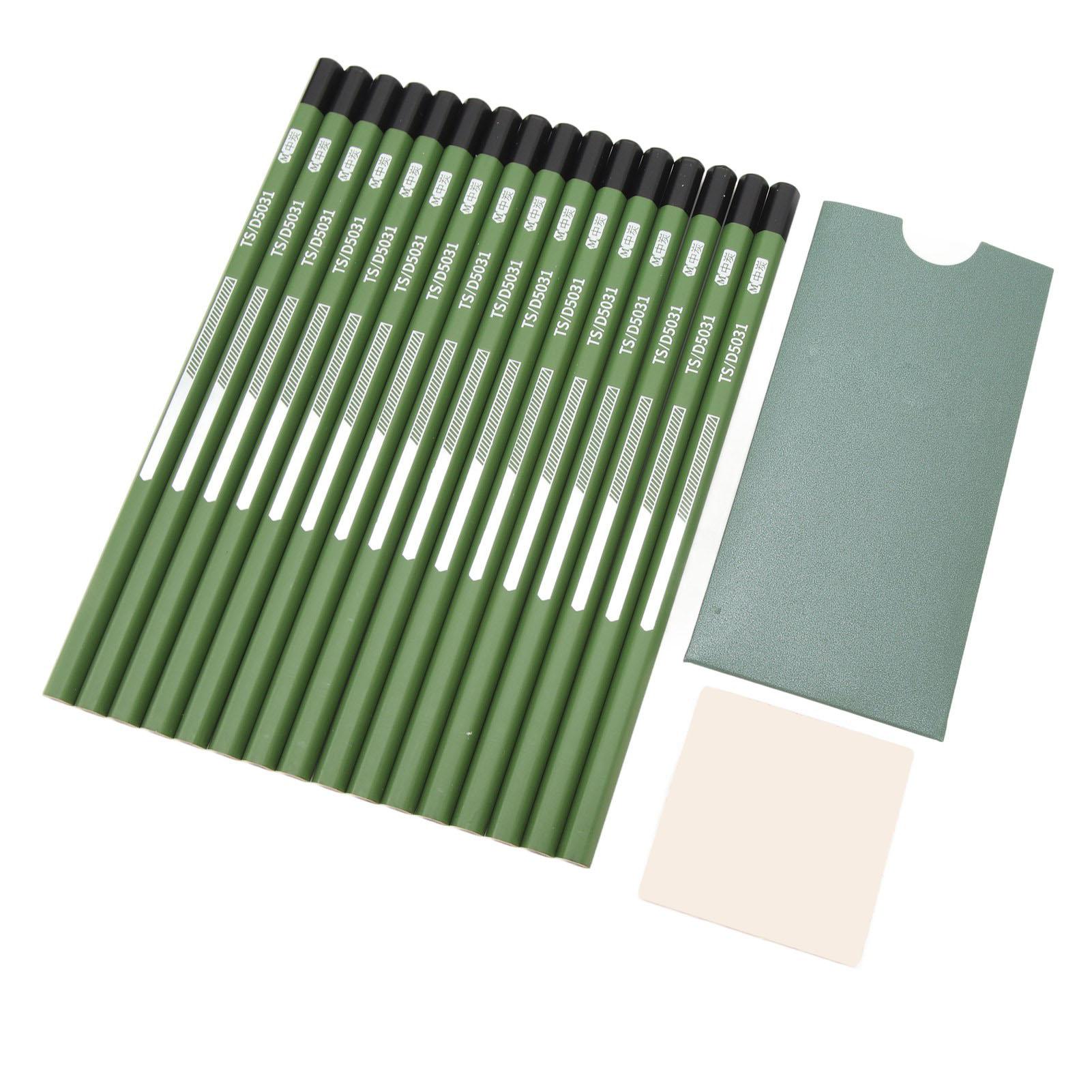 

16 шт. профессиональных угольных карандашей, многоцелевые безопасные карандаши для художников для рисования, эскизов, штриховки