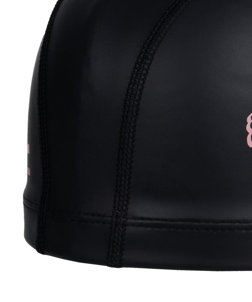 Lenomasuyeongbog Kids' Macaron Pu Swim Cap Black Ro-Rc2E052-Bk