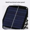 Clip Fan Solar USB Rechargeable Battery Fan Large Wind Cooling Handheld Hole Digging Electric Fan Multipurpose