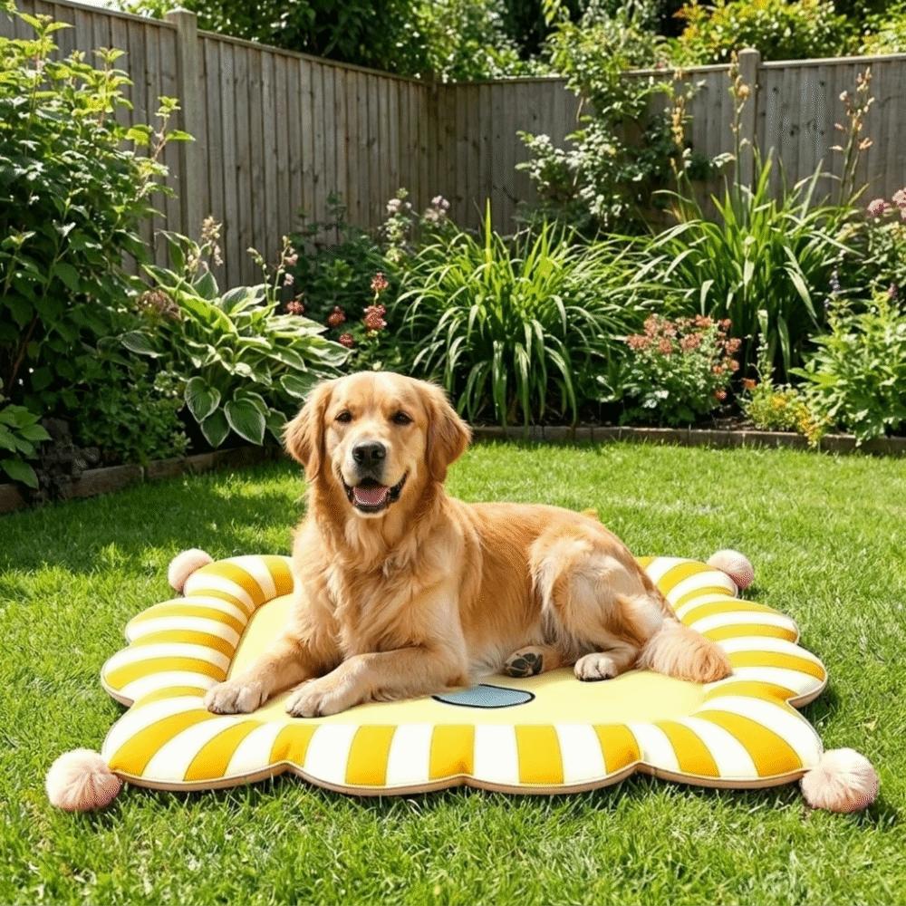 Double-Sided Ice Silk Pet Bed Wear-Resistant Dog Sleeping Mat Cute Pet Cooling Mat Hot Weather