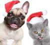 30PCS Christmas Pet Hat Dog Christmas Small Hat Cosplay Props Hat Small Dog Pet Costume New Year Party Supplies Pet Supplies