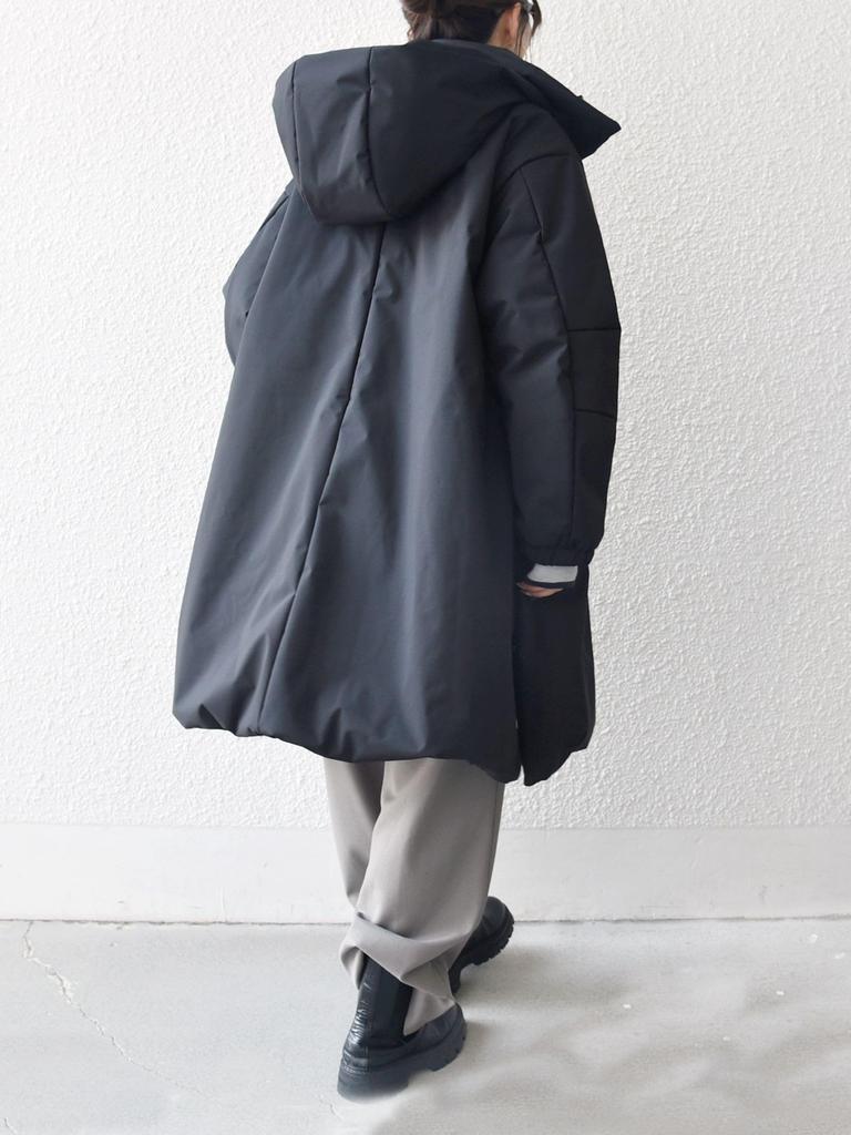 Ships Any Multi-functional Padded 2-Way Hoodie Tent Line Coat 724170006 Black One Size