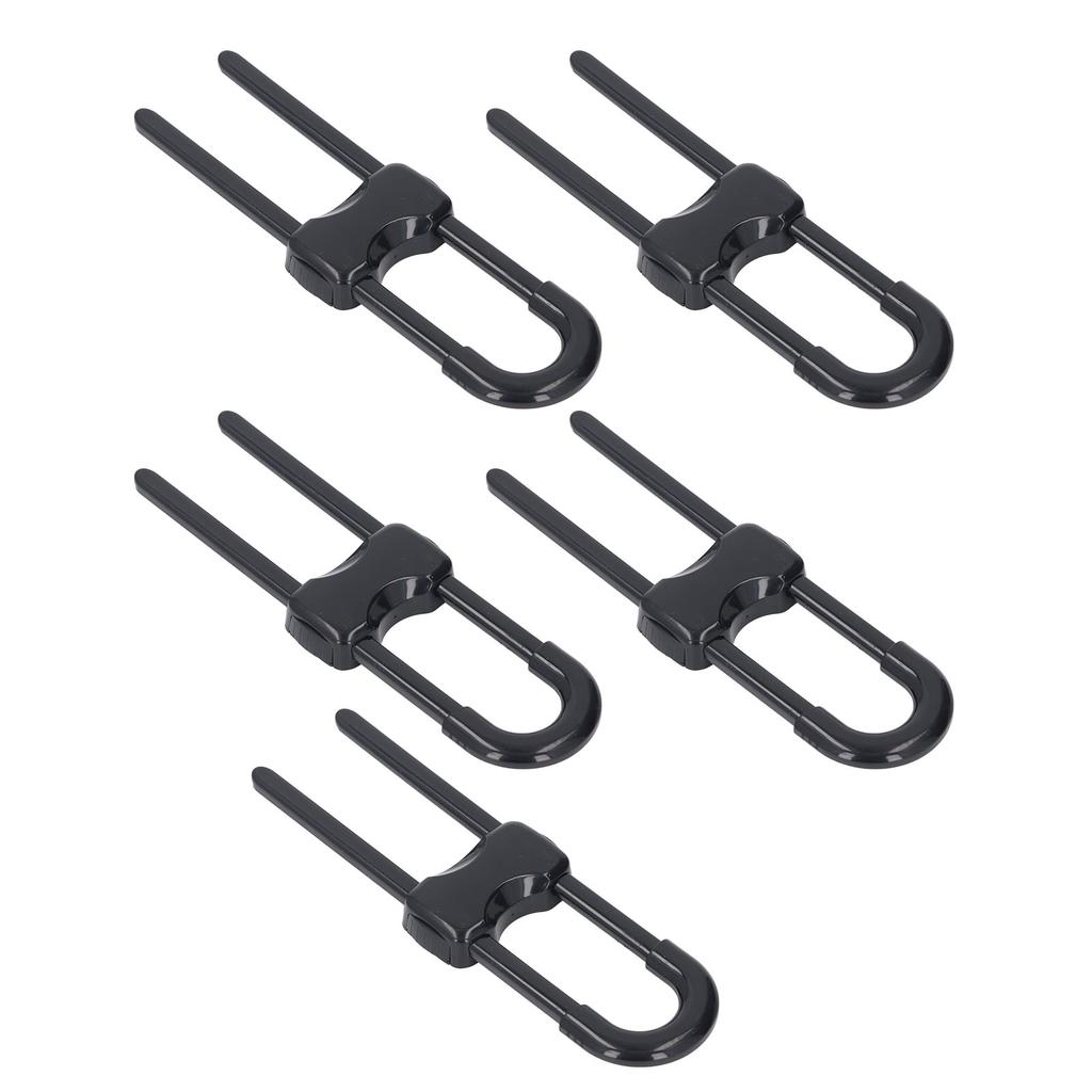 5Pcs Cabinet Handle Locks Multifunctional Adjustable U Shaped Child Safety Locks for Cabinet Drawer