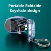 Mini All Steel Foldable Nail Clipper Travel Portable Nail Clipper With Keychain Manicure Tool