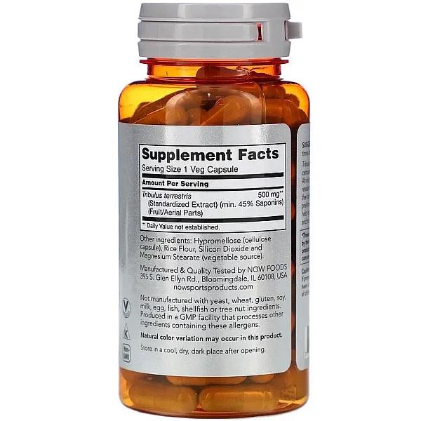 Now Foods TRIBULUS 500mg 45%,  100 CAPS