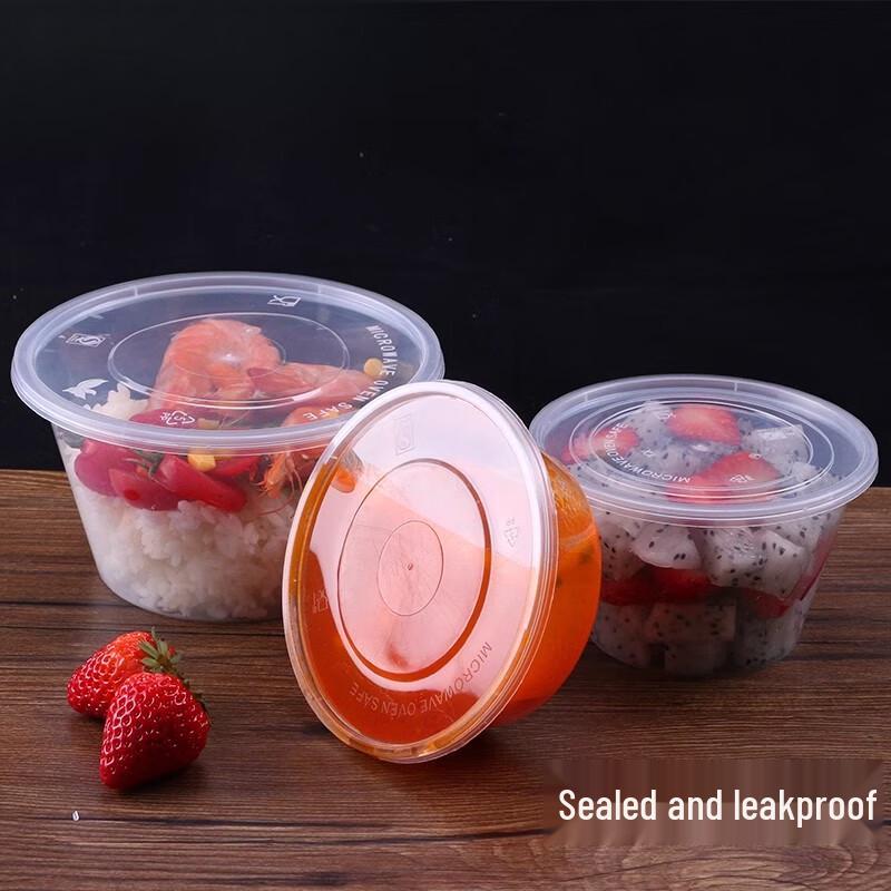 Disposable Round Food Containers with Lids