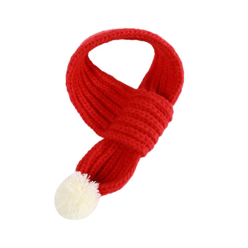 Christmas Pet Scarf: Teddy Bear, Panda & Cat Designs - Korean Style, Autumn/Winter Warm Triangle Neck Scarf