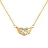 18K Gold-Plated Heart Pendant Clavicle Necklace with Zircon