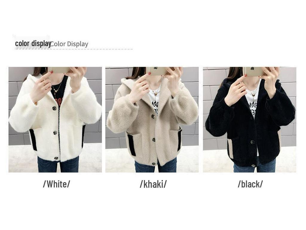 Women's Versatile Hooded Cardigan Jacket 2025 - Spring & Autumn Loose Sweater Jacket