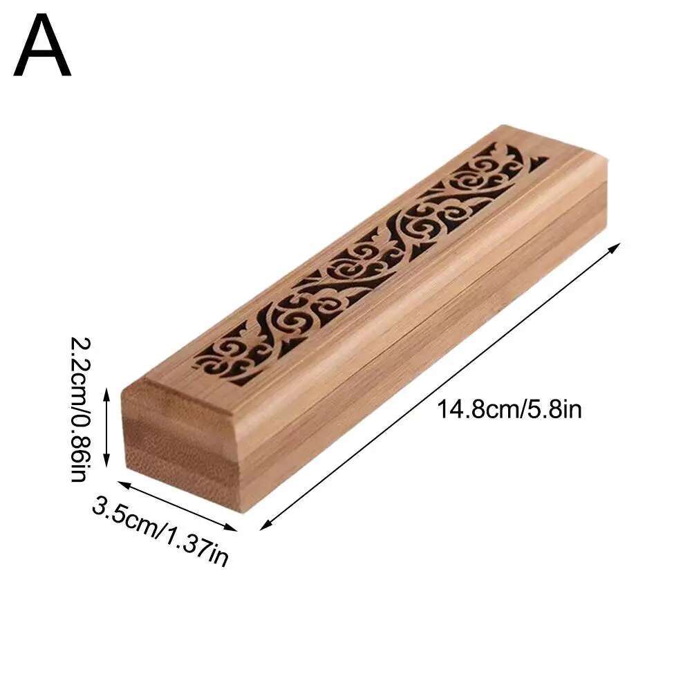 Natural Bamboo Board Incense Holder Anti-Ash Flying Incense Stick Holder Japanese Style Bamboo Incense Ash Catcher