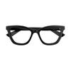 Gucci Logo detail Acetate Irregular Optical glasses Women's Black Black 51 dust bag + glasses case (random color)