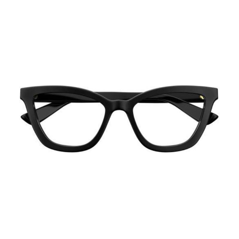 Gucci Logo detail Acetate Irregular Optical glasses Women's Black Black 51 dust bag + glasses case (random color)