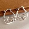 Simple Hoop Earrings Minimalist Personality Earrings Jewelry Accessories Irregular Earrings  Daily