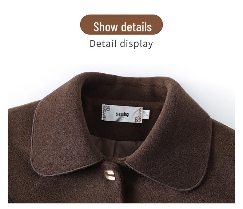 2025 Spring Woolen Coat: Elegant & Versatile for Middle-Aged Women