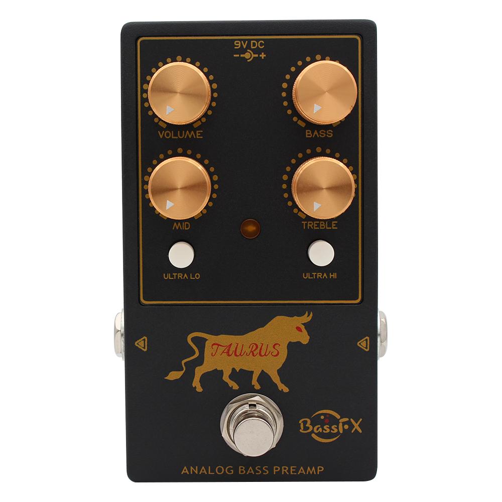 

Fanmuzk 3-Band Active Analog EQ Bass Preamp Pedal with Ultra-Hi And Ultra-Lo Switches True Bypass for Electric Bass