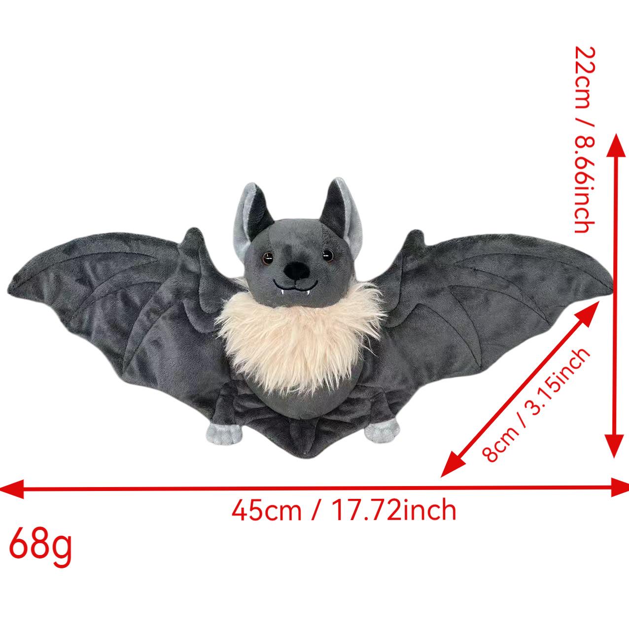 

Bat Plush Toy Halloween Decoration and Gift As shown