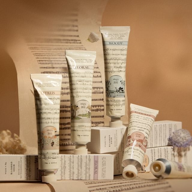 roopy - Musical Series Fougere Plant Essential Oil Hand Cream - 5 Flavors Glimmer Forest - 75g