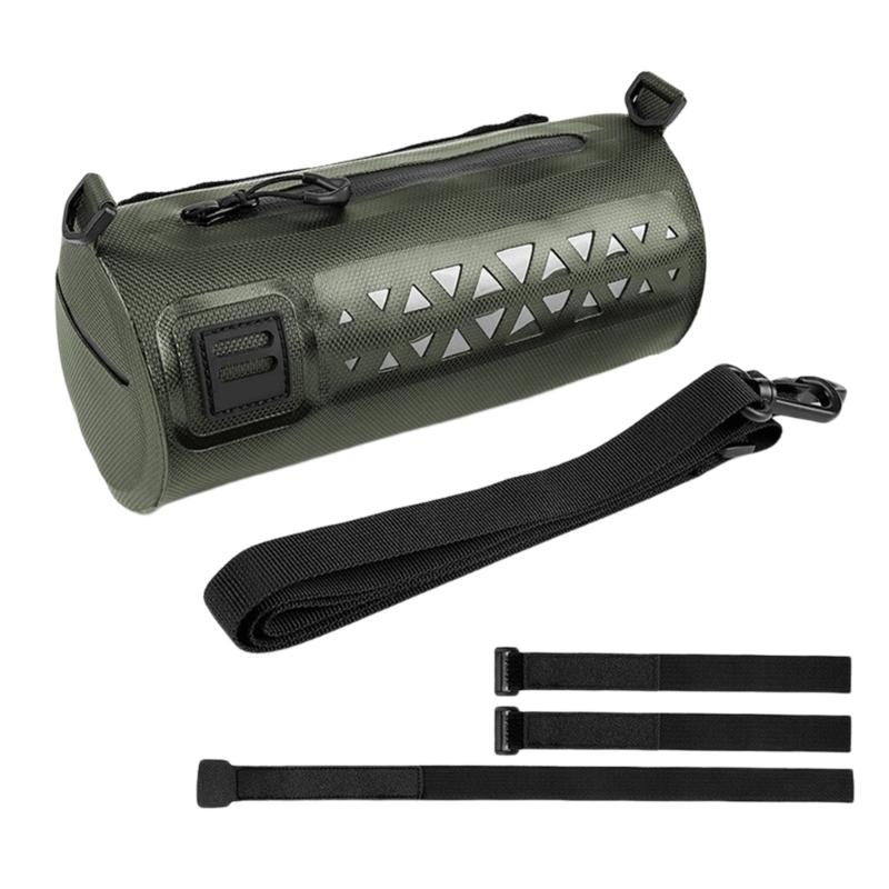 

Прочная водонепроницаемая сумка на раму велосипеда Быстрая установка Велосипедная сумка на верхнюю трубу для велоспорта на длинные дистанции зелёный