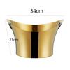 304 Stainless Steel Deer Head Ear GOLD SILVER Big ICE BUCKET BOWL CHAMPAGNE Large Champagne Bar Bucket Beer Bucket Basin