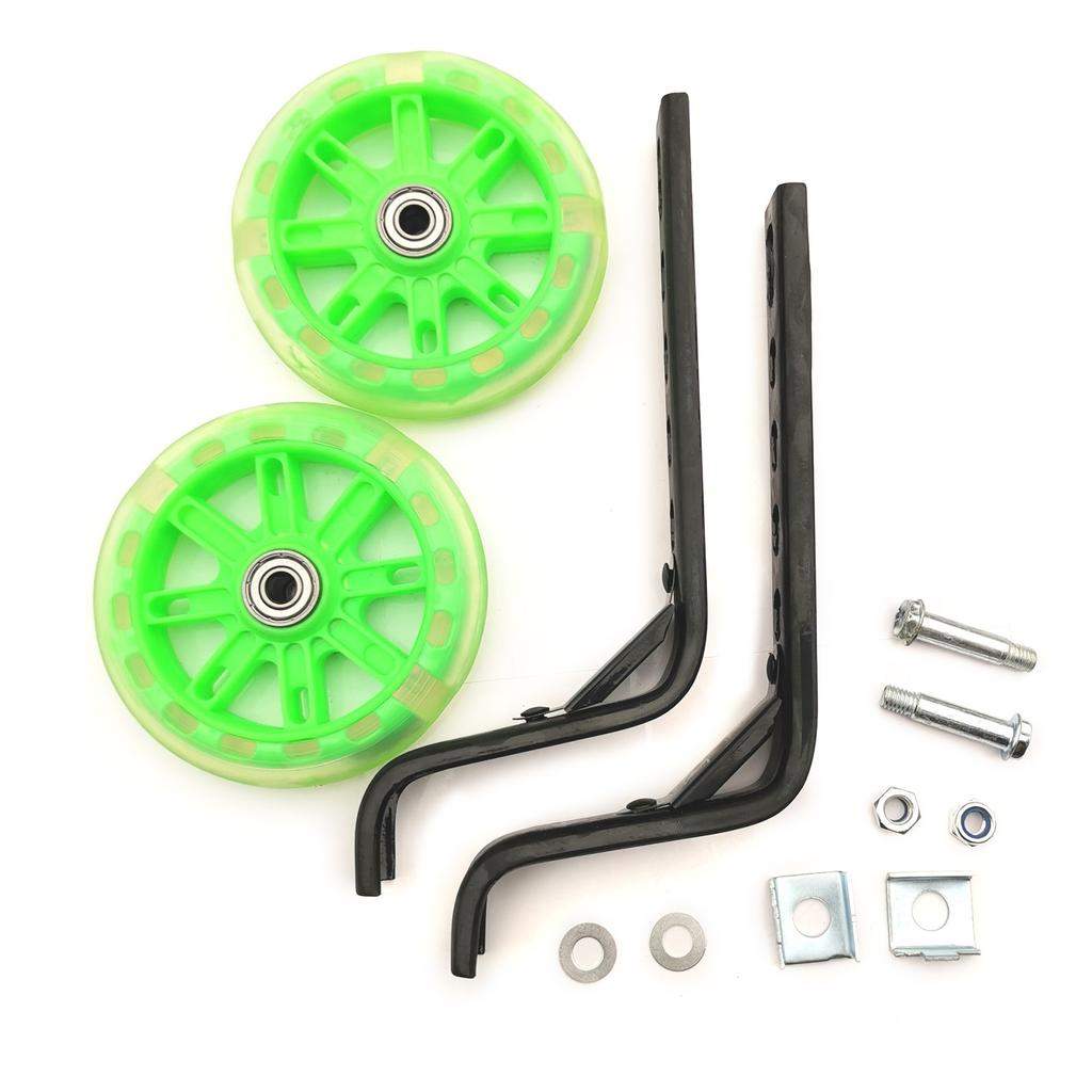 Outdoor LED Blinkendes Kinder Fahrrad Gleichgewichtstraining Rad Kinderfahrräder Stützräder 12-20" Universelle Fahrräder Seitenräder