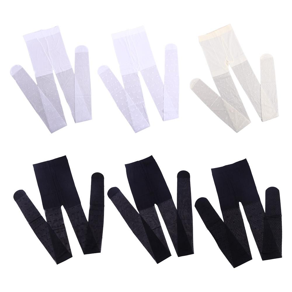 Sexy Dots Lolita JK Transparent Flower Korean Stockings Women Bow Tights Heart Mesh Pantyhose