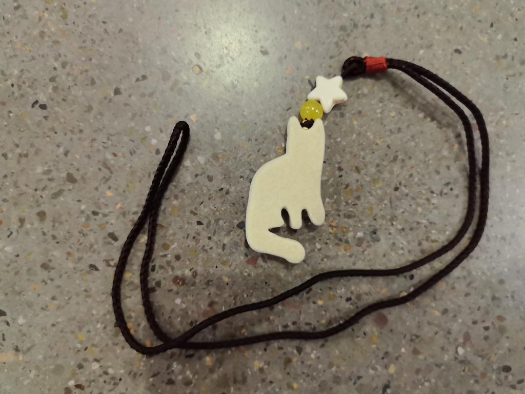 Retro Katt Halsband Minoritetsdesign Berlocker Pärlband Halsband Smycken Tillbehör Liten Prydnad Nyckelbenskedja Flicka