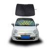 Schwarzer Auto-Sonnenschutz Windschutzscheiben-Fenster-Sonnenschutzabdeckung Für Fiat 500 2010-2024