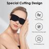 Zero-pressure sleep mask - Lightweight and breathable, this light-blocking eye mask features ear-loop elastic straps, suitable for various sleeping po