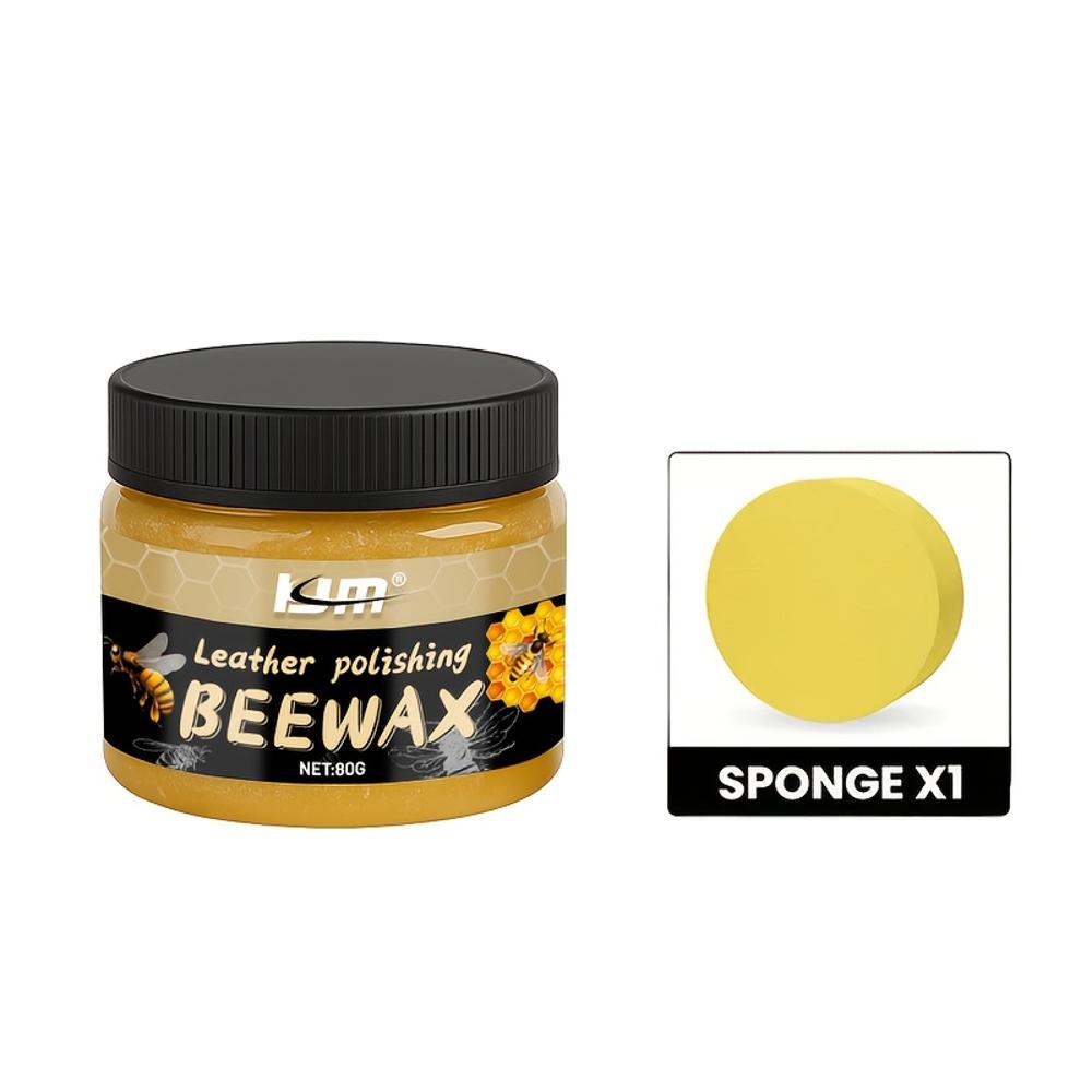 

KJM 80 г/2,82 унции Масло-воск для деревянной мебели и пола - Быстро наносимый крем для полировки с миндальным маслом и натуральным пчелиным воском, Восстанавливает и Защищает А