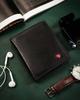 Large men's leather wallet with RFID system - Peterson